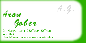 aron gober business card